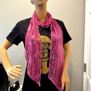 Shiny Pink scarf